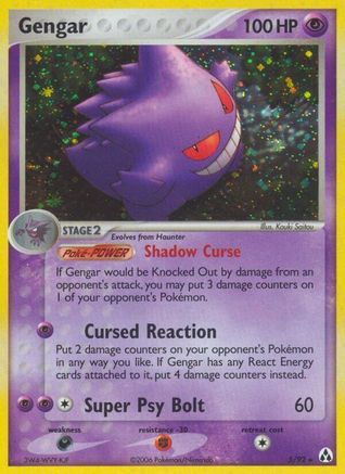 Gengar 005/92  - Reverse Holofoil Legend Maker - Holo Rare