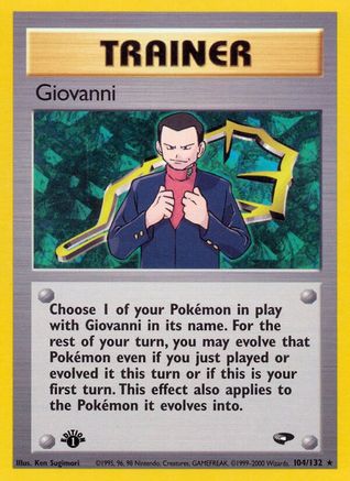 Giovanni (104) 104  - 1st Edition Gym Challenge - Rare