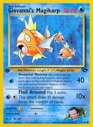 Giovanni's Magikarp 073  - Unlimited Gym Challenge - Common