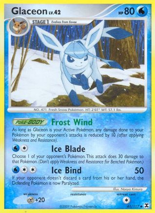 Glaceon - 41/111 - Uncommon - Reverse Holo