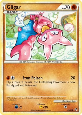Gligar - 49/90 - Common - Reverse Holo