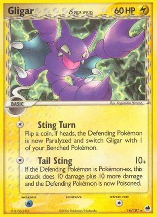 Gligar (Delta Species) - 16/101 - Rare - Reverse Holo