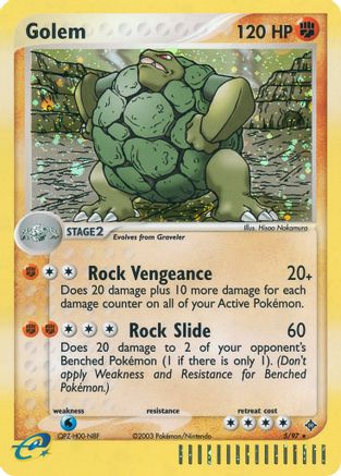 Golem - 5/97 - Holo Rare - Reverse Holo