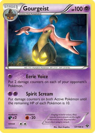 Gourgeist - 57/146 - Holo Rare - Reverse Holo
