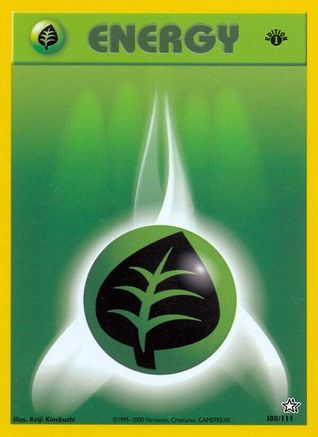 Grass Energy - 108/111 - Common - 1st Edition