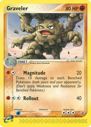 Graveler - 30/97 - Uncommon - Reverse Holo