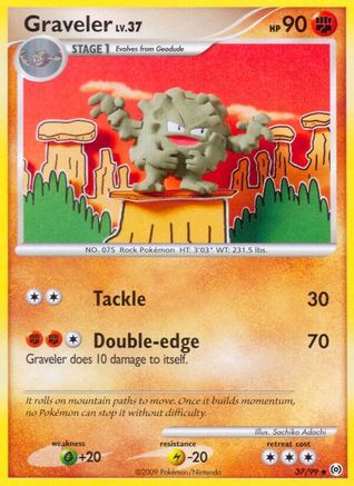 Graveler - 37/99 - Uncommon - Reverse Holo