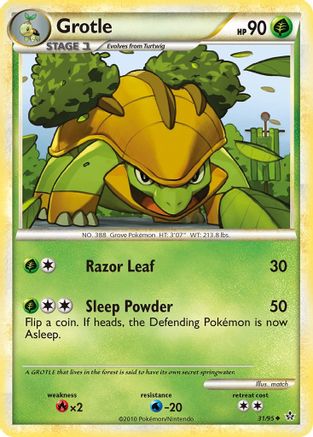 Grotle  - Reverse Holofoil Unleashed - Uncommon