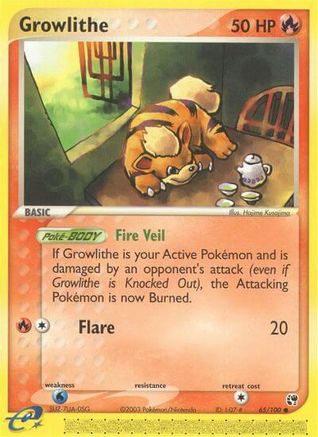 Growlithe - 65/100 - Common