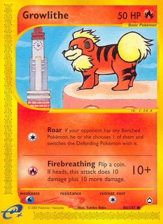 Growlithe - 80/147 - Common - Reverse Holo