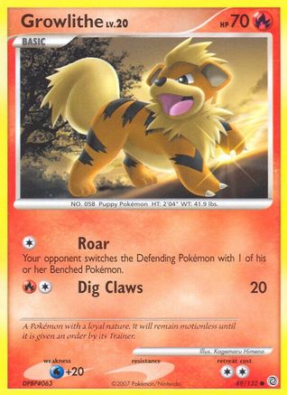 Growlithe - 89/132 - Common - Reverse Holo