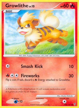 Growlithe - 108/147 - Common - Reverse Holo