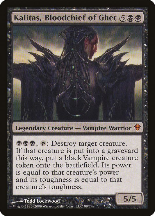 Kalitas, Bloodchief of Ghet (ZEN-099)  Foil