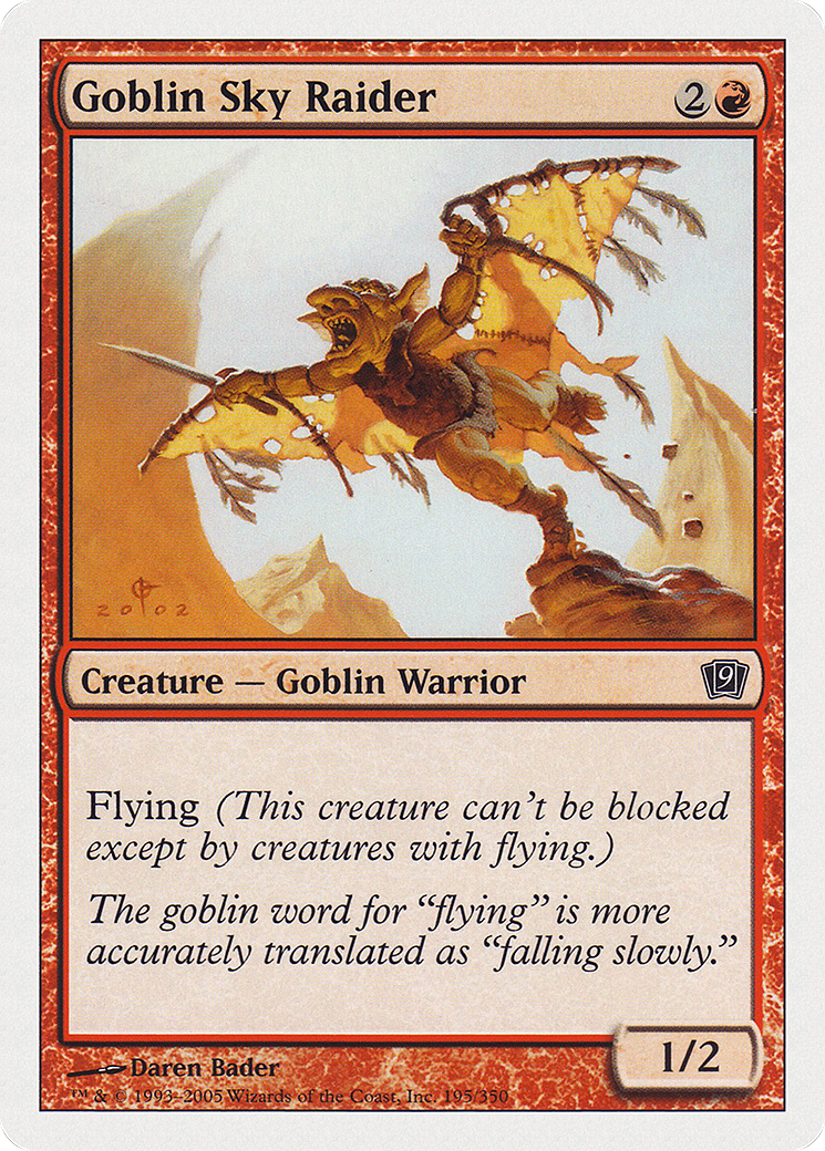 Goblin Sky Raider (9ED-195)  Foil