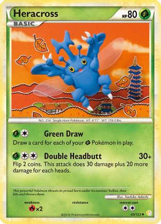 Heracross - 43/123 - Uncommon - Reverse Holo