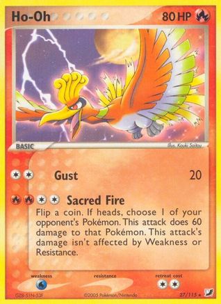 Ho-Oh - 27/115 - Rare - Reverse Holo