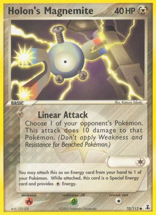 Holon's Magnemite - 70/113 - Common - Reverse Holo