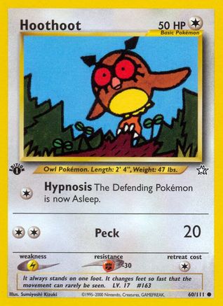 Hoothoot - 60/111 - Common - 1st Edition
