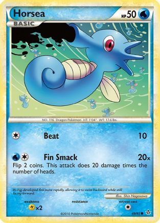 Horsea  - Reverse Holofoil Unleashed - Common