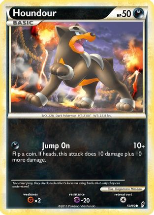 Houndour - 59/95 - Common - Reverse Holo