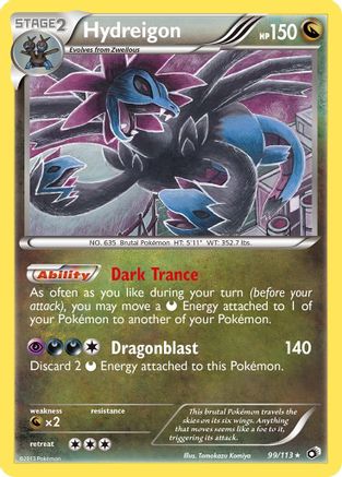 Hydreigon (99/113) Holofoil - Holo Rare