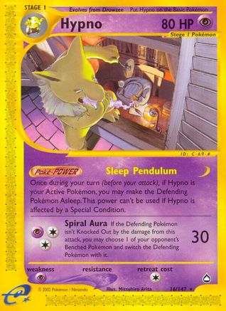 Hypno - 16/147 - Rare - Reverse Holo