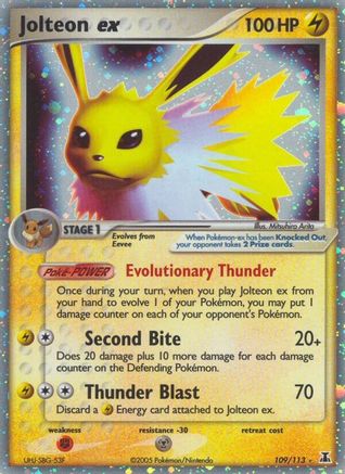Jolteon EX - 109/113 - Ultra Rare
