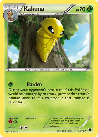 Kakuna - 4/146 - Uncommon - Reverse Holo