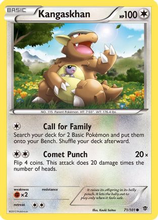 Kangaskhan - 71/101 - Common - Reverse Holo