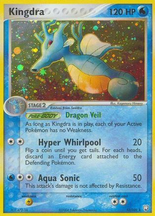 Kingdra - 12/109 - Holo Rare - Reverse Holo