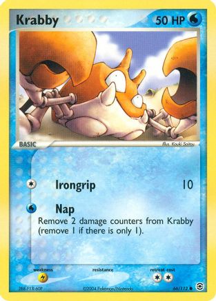 Krabby - 66/112 - Common - Reverse Holo