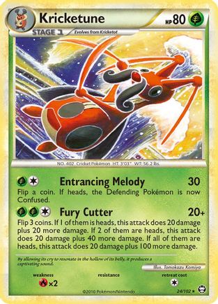 Kricketune - 24/102 - Rare - Reverse Holo
