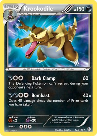 Krookodile  - Holofoil Dragons Exalted - Secret Rare