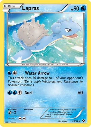Lapras (26) - 26/99 - Uncommon - Reverse Holo