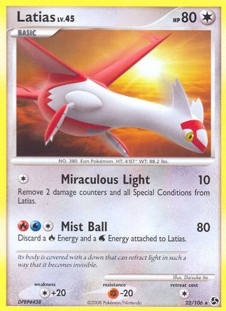 Latias - 22/106 - Rare - Reverse Holo