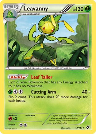 Leavanny - 12/113 - Holo Rare