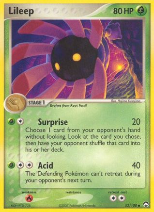 Lileep - 52/108 - Common - Reverse Holo