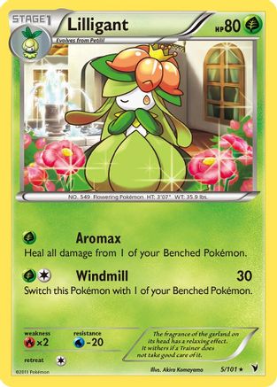 Lilligant - 5/101 - Rare - Reverse Holo