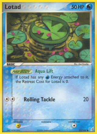 Lotad - 55/100 - Common - Reverse Holo