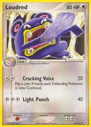 Loudred - 39/101 - Uncommon - Reverse Holo