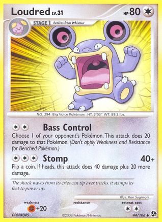 Loudred - 44/106 - Uncommon - Reverse Holo