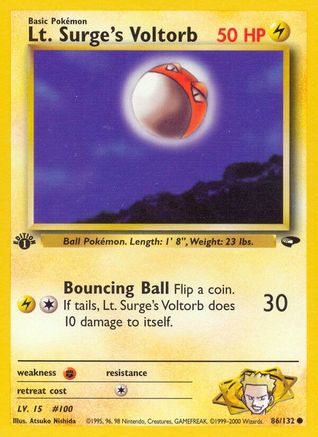 Lt. Surge's Voltorb 086  - Unlimited Gym Challenge - Common