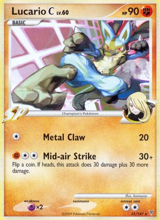 Lucario C - 31/147 - Rare