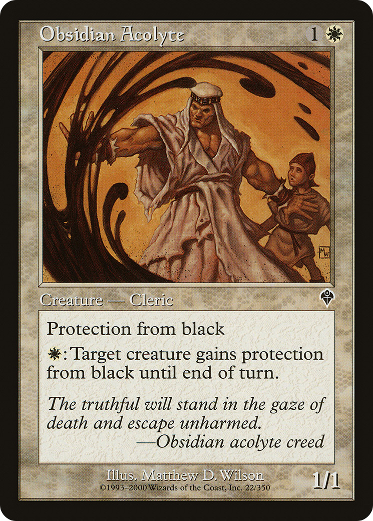 Obsidian Acolyte (INV-022)  Foil