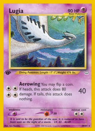 Lugia - 20/64 - Rare - Unlimited