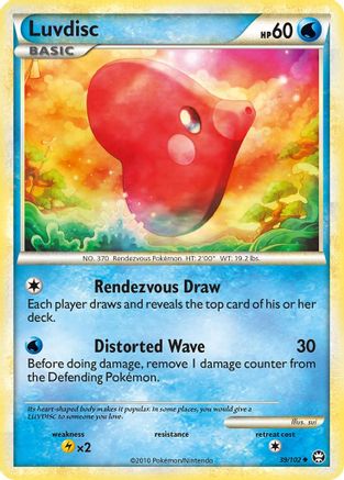 Luvdisc - 39/102 - Uncommon - Reverse Holo