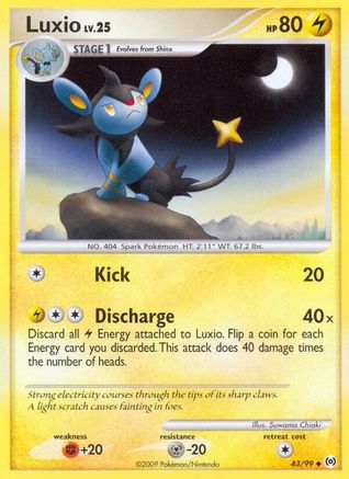 Luxio - 43/99 - Uncommon - Reverse Holo