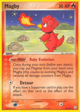 Magby - 24/109 - Rare - Reverse Holo