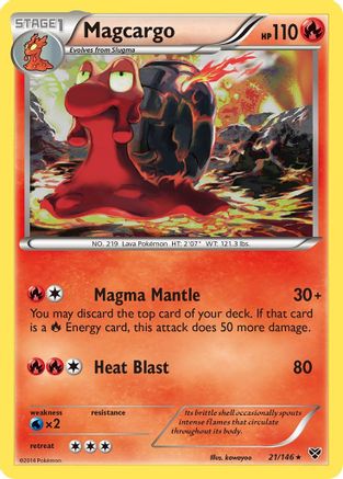 Magcargo - 21/146 - Rare - Reverse Holo