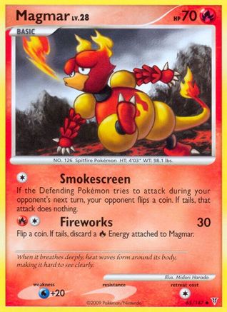 Magmar - 65/147 - Uncommon - Reverse Holo